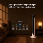 Mole F10 Kule Tipi Vantilatör Kumandalı 3 Kademeli 50W Beyaz - 3