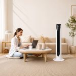 Mole F10 Kule Tipi Vantilatör Kumandalı 3 Kademeli 50W Beyaz - 4